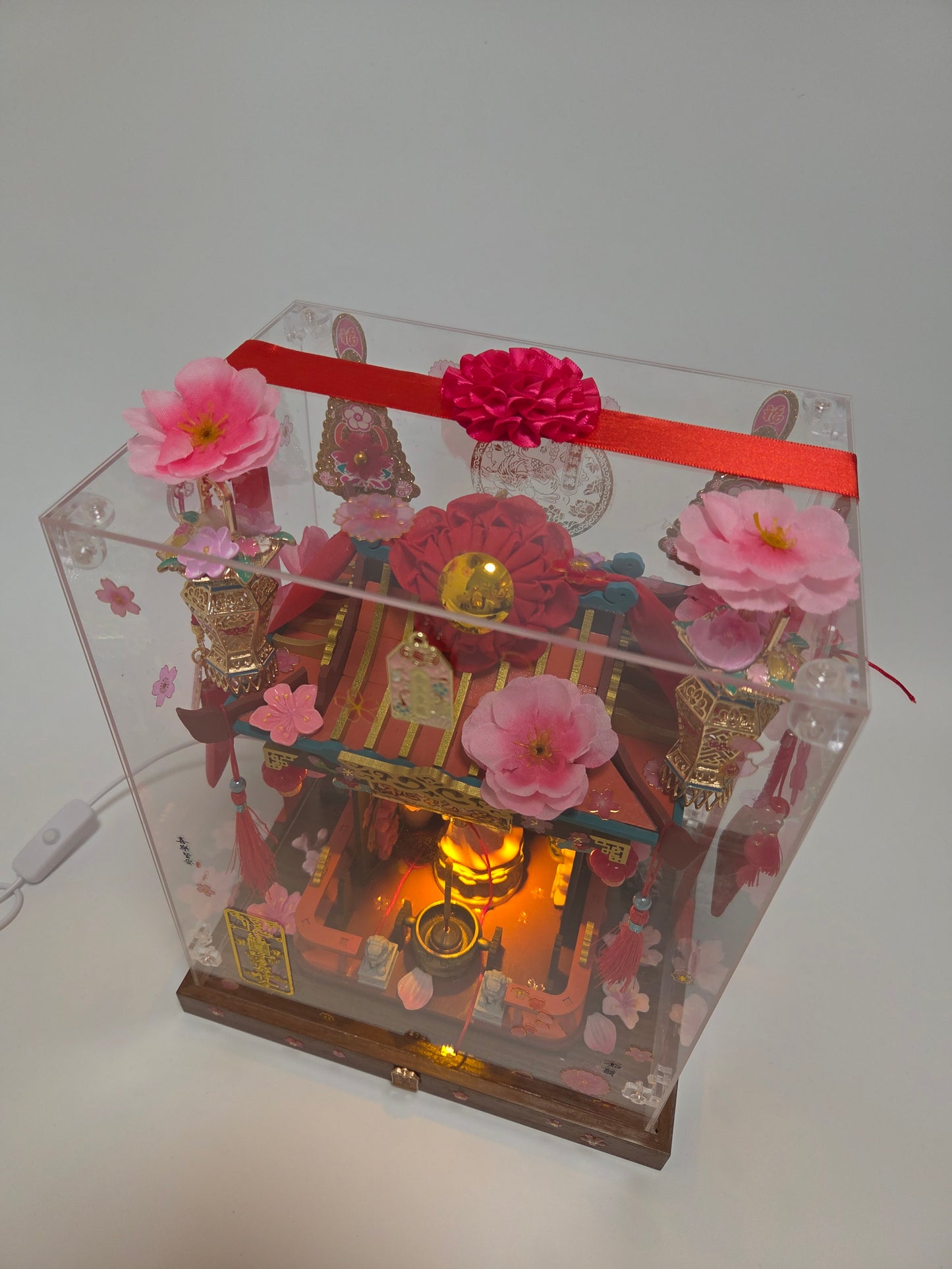桃花仙娘迷你神龕USB供燈