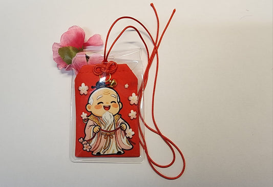 香港甜到漏月老御守 【打風都打唔甩】含靈符、桃花、紅線、上上簽、緣吊飾 廟祝陳自家出品