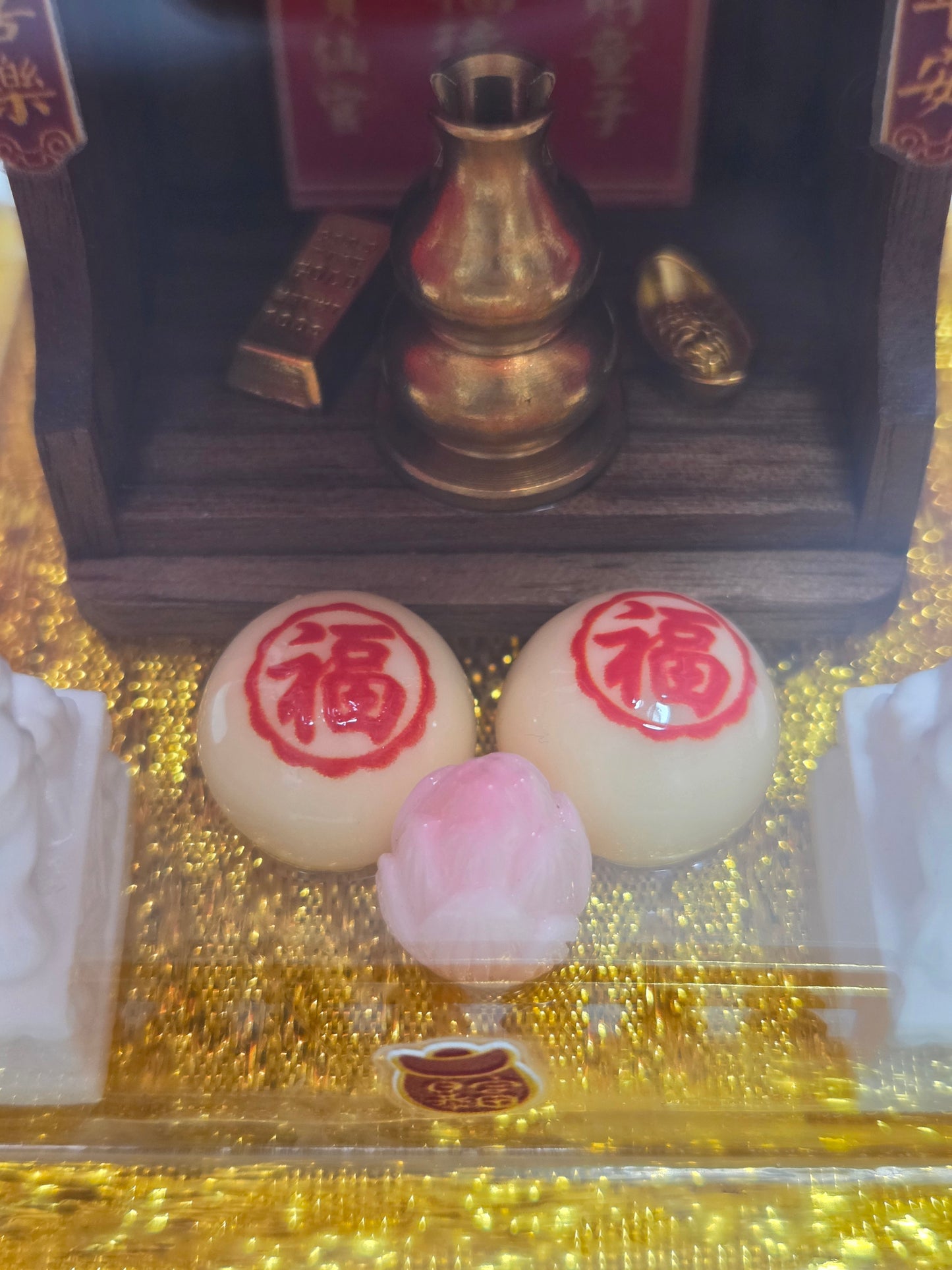 迷你地主公公神檯可愛擺件