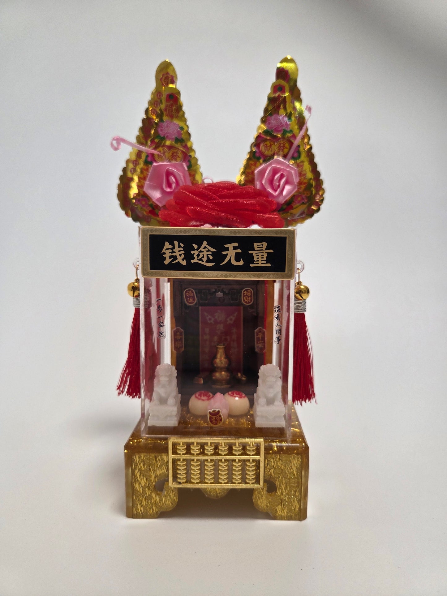 迷你地主公公神檯可愛擺件