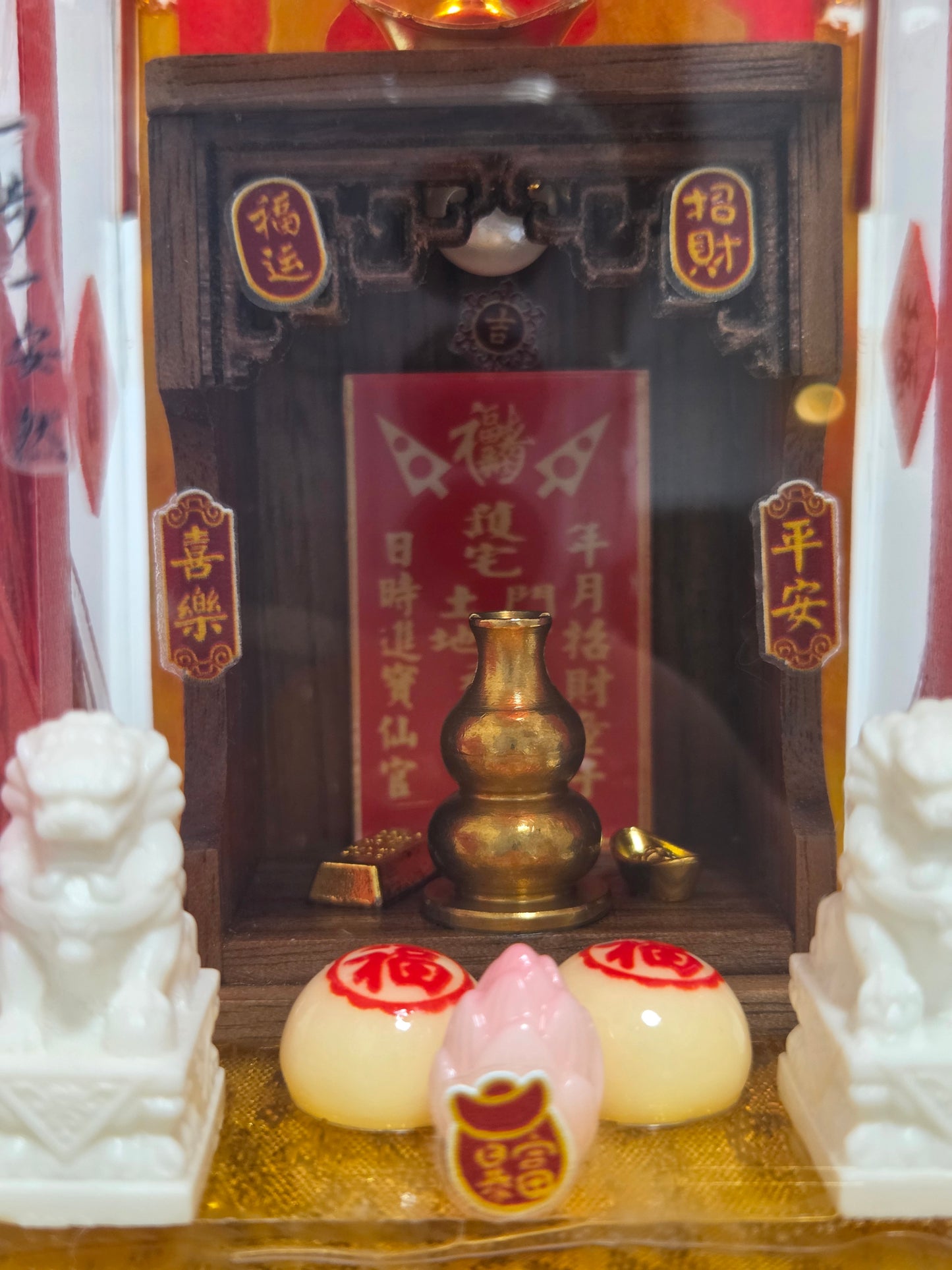 迷你地主公公神檯可愛擺件