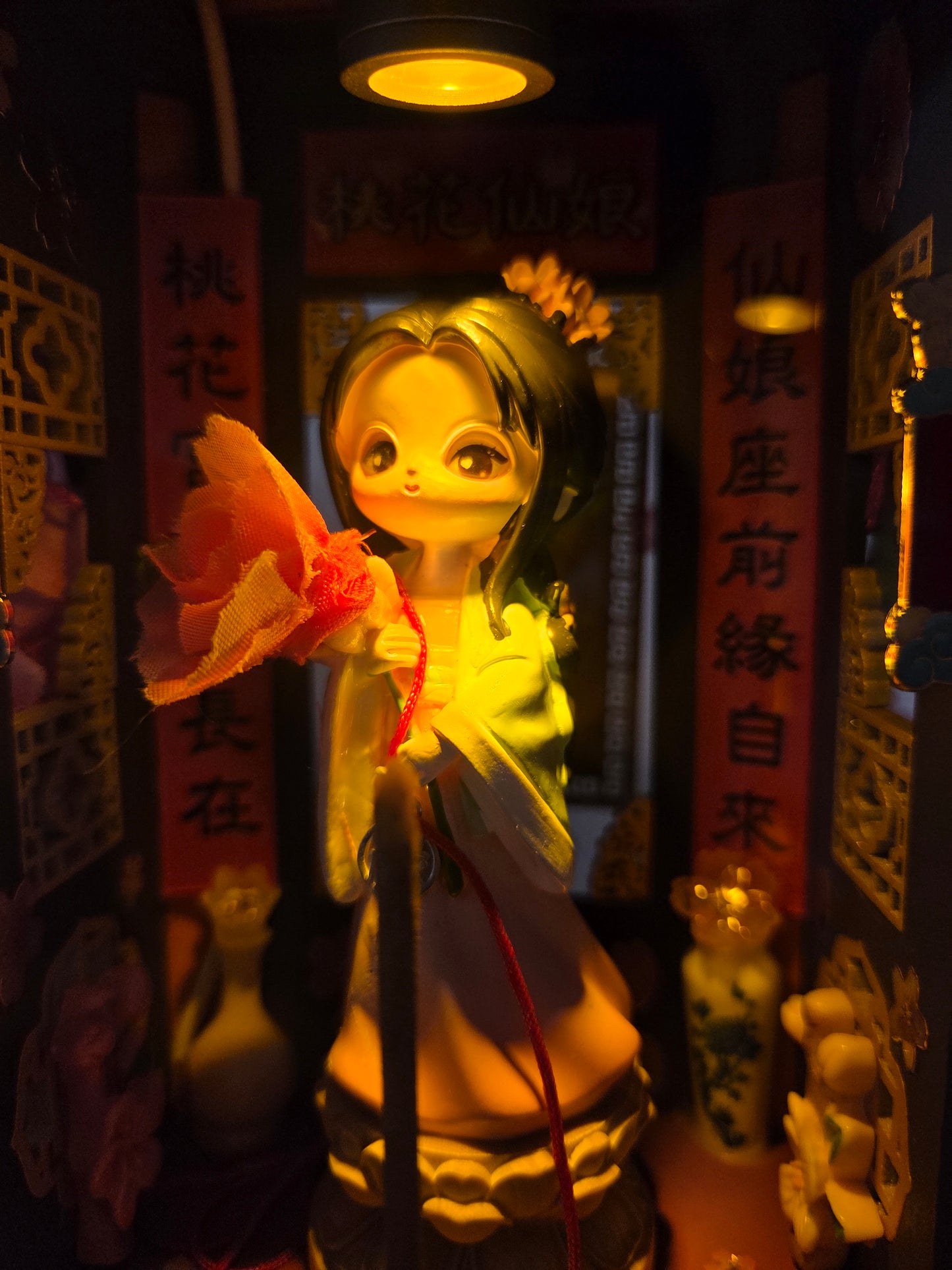 桃花仙娘迷你神龕USB供燈