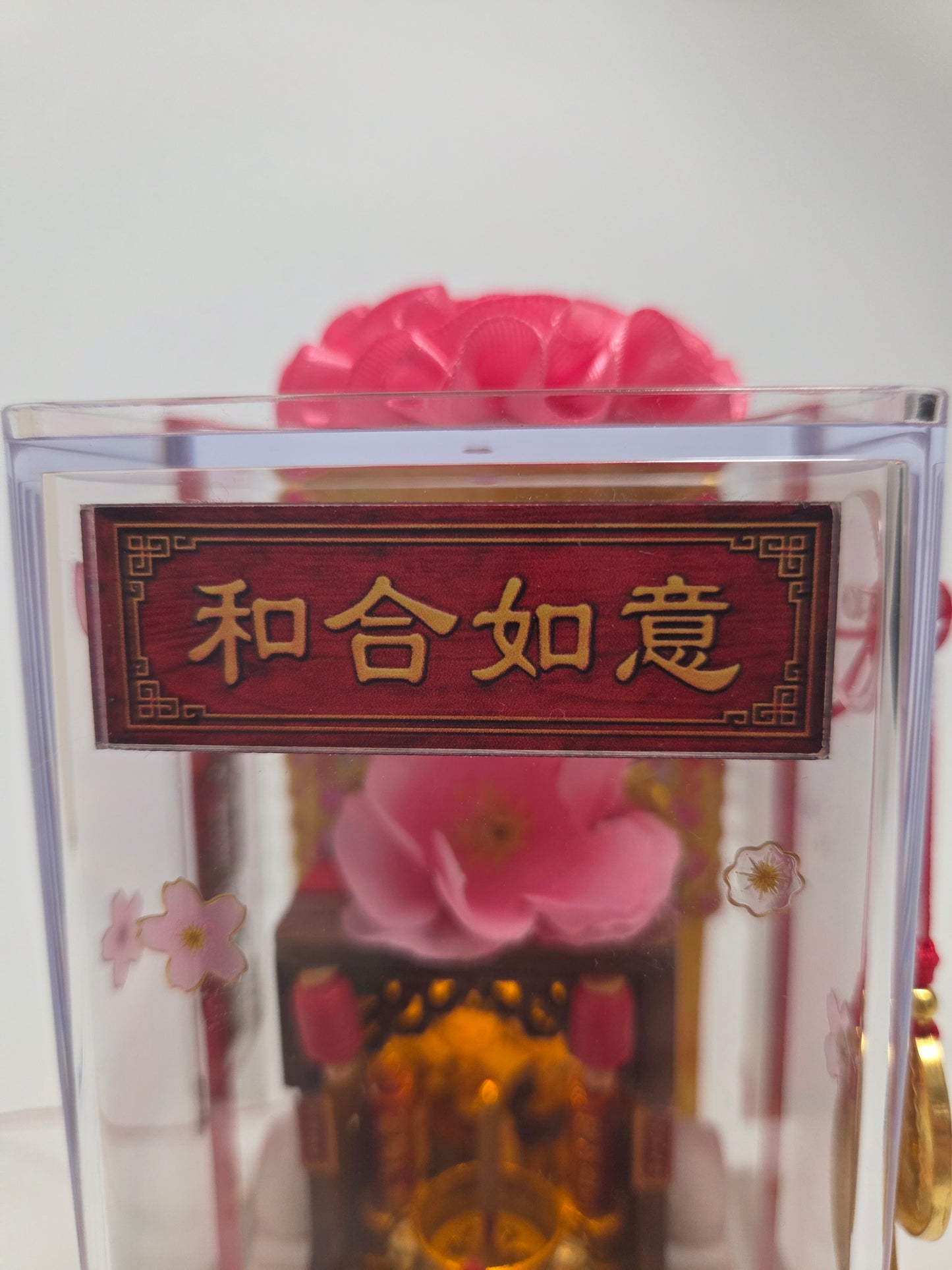 和合二仙帶LED燈迷你神檯(USB供電)
